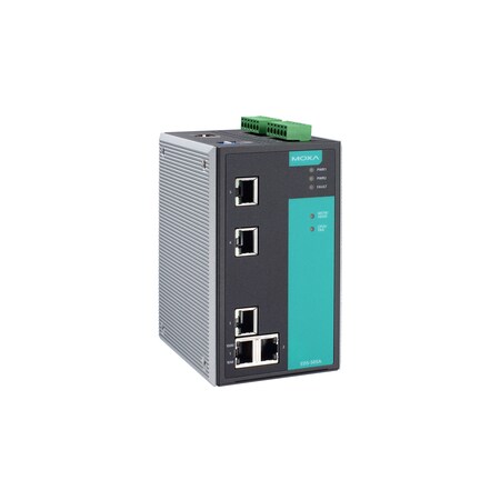 Moxa Managed Ethernet Switch W/ 5 10/100BasetXPorts, -40 To 75 Degrees C EDS-505A-T